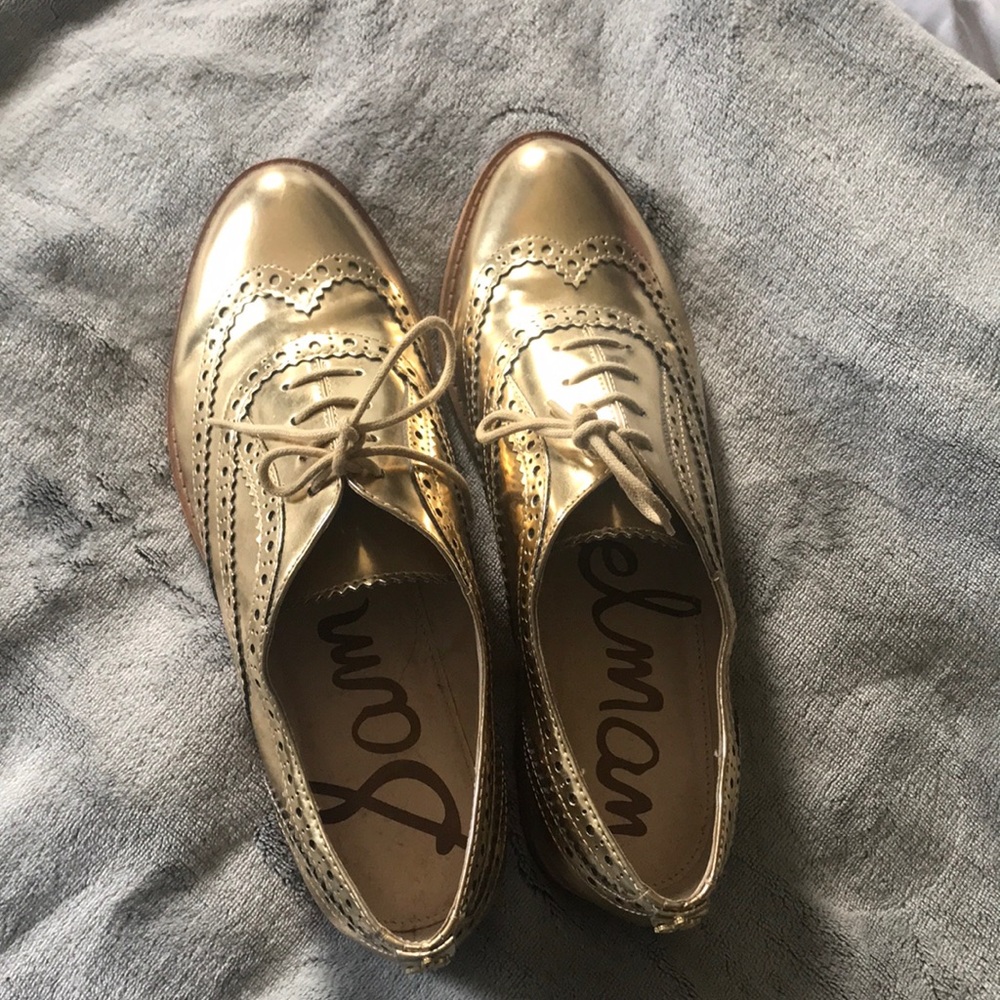 Gold Oxfords